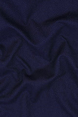 Dark blue with white dot finish jacquard shirt