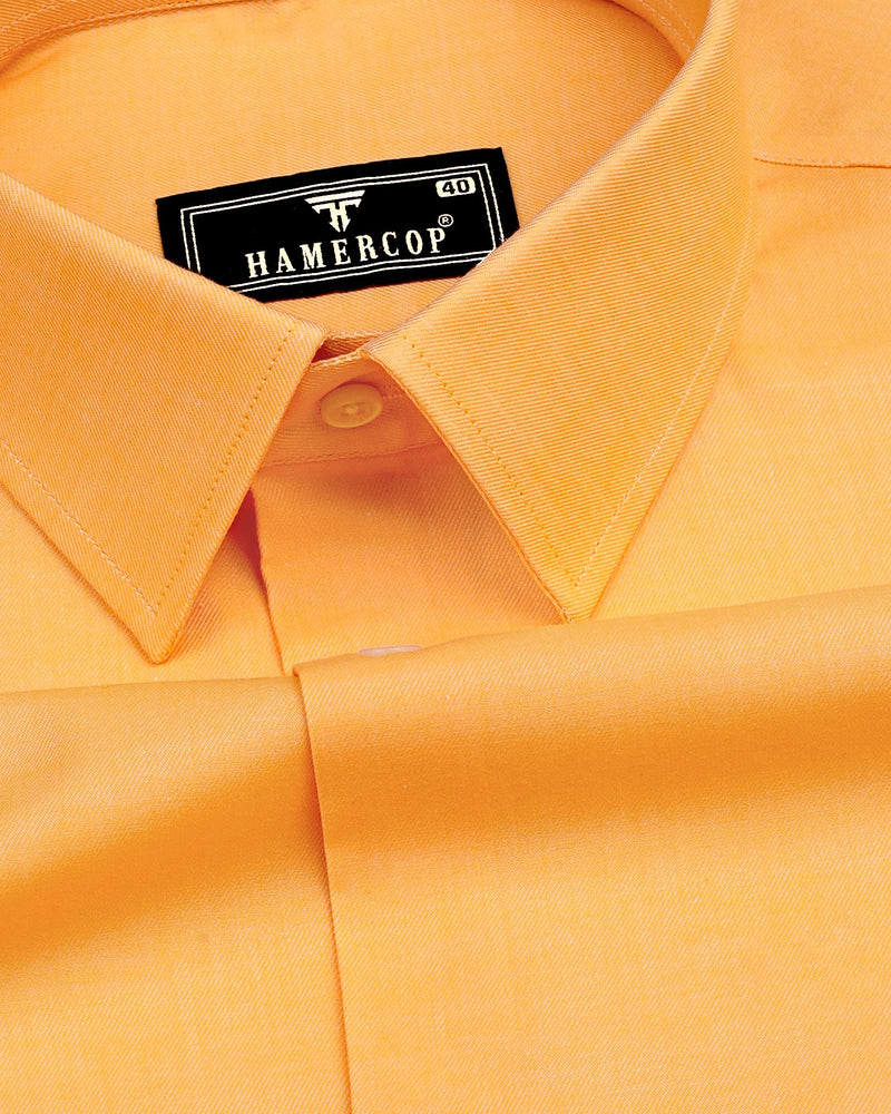 Mango Yellow Twill Soft Cotton Shirt – Hamercop Mango Yellow Twill Soft Cotton Shirt – Hamercop