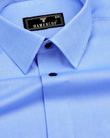 Helium Blue Oxford Cotton Formal Shirt