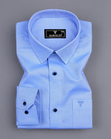 Helium Blue Oxford Cotton Formal Shirt