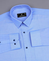 Helium Blue Oxford Cotton Formal Shirt