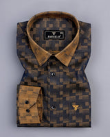 Golden Shadow Jacquard Premium Designer Shirt