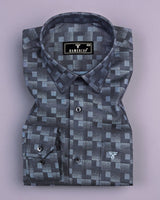 Gray Shadow Jacquard Premium Designer Shirt