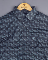 Gray Shadow Jacquard Premium Designer Shirt