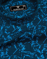 Blorolin Blue Shadow Jacquard Cotton Shirt