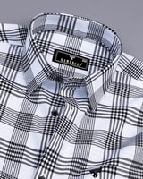 Alexis White With Black Check Oxford Cotton Shirt