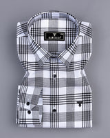 Alexis White With Black Check Oxford Cotton Shirt