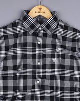 Alexis Black With White Check Oxford Cotton Shirt