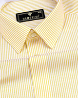 Stanton Yellow Bengal Stripe Oxford Cotton Designer Shirt