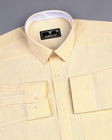 Stanton Yellow Bengal Stripe Oxford Cotton Designer Shirt