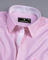 Stanton Pink Bengal Stripe Oxford Cotton Designer Shirt