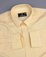 Belladon Yellow Bengal Stripe Oxford Cotton Shirt