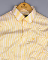 Belladon Yellow Bengal Stripe Oxford Cotton Shirt