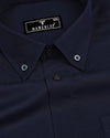 Stark NavyBlue Dobby Textured Premium Cotton Shirt