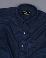 Navyblue Corduroy Premium Cotton Solid Shirt