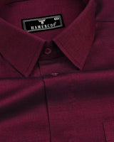 Maroon FilaFil Premium Cotton Solid Shirt