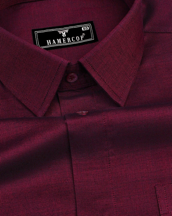 Maroon FilaFil Premium Cotton Solid Shirt