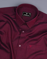 Maroon FilaFil Premium Cotton Solid Shirt