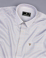 Acoma Cream Twill Check Premium Giza Cotton Shirt