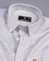 Acoma Cream Twill Check Premium Giza Cotton Shirt