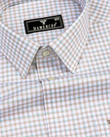 Acoma Cream Twill Check Premium Giza Cotton Shirt