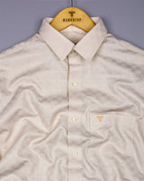 Lufkin Cream Dobby Check Premium Giza Shirt