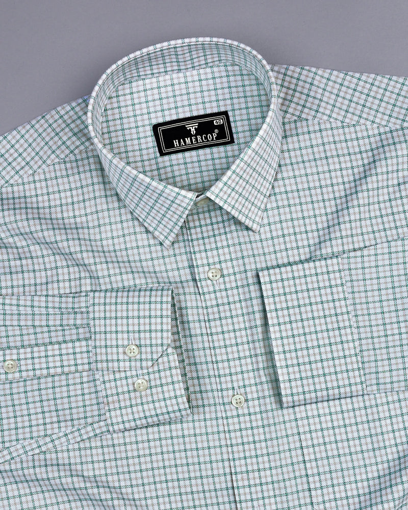 Ashton Green Check Premium Giza Cotton Shirt