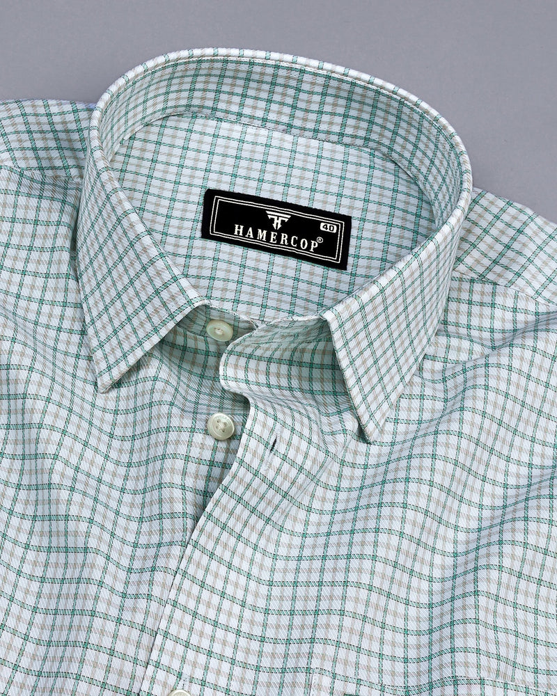 Ashton Green Check Premium Giza Cotton Shirt