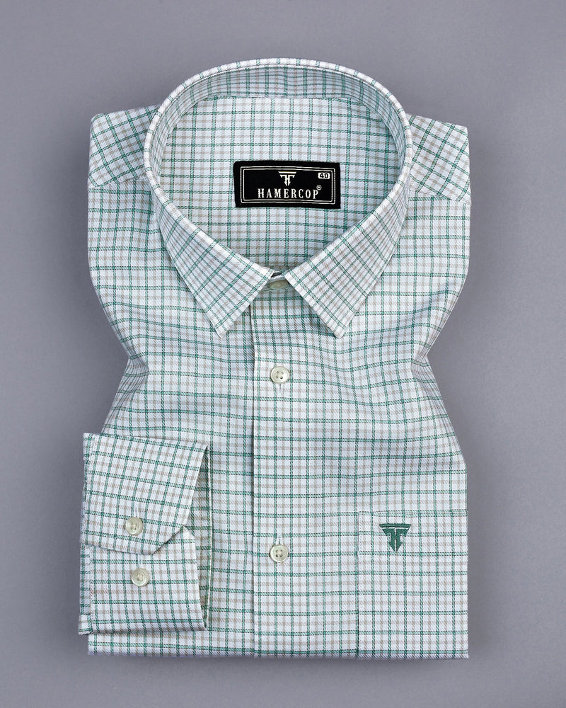 Ashton Green Check Premium Giza Cotton Shirt