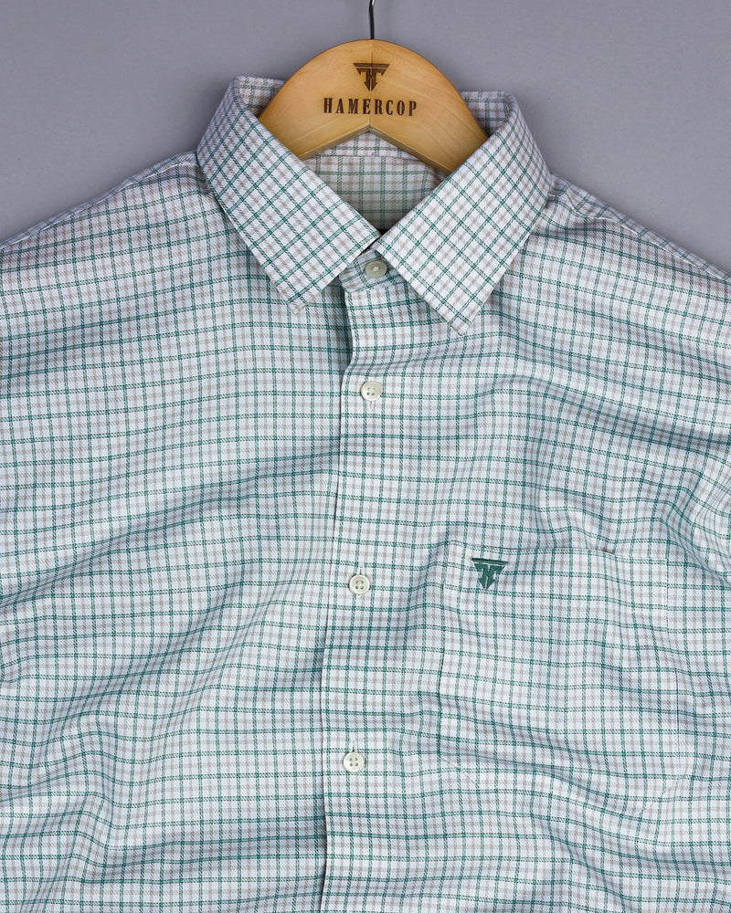 Ashton Green Check Premium Giza Cotton Shirt