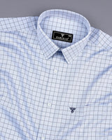 Mercey Gray Jacquard Check Premium Giza Shirt