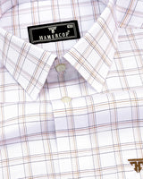 Bytom Cream With White Twill Check Premium Giza Shirt