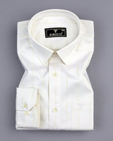 Texel Dusty White Jacquard Check Premium Giza Shirt