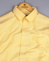 Buttermilk Yellow Oxford Cotton  Formal Shirt