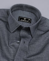 Dark Gray FilaFil Premium Cotton Solid Shirt