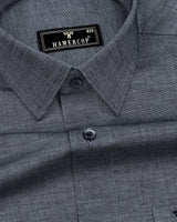 Dark Gray FilaFil Premium Cotton Solid Shirt