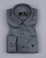 Dark Gray FilaFil Premium Cotton Solid Shirt