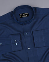 Brewer Blue Two Tone Dobby Cotton Shirt