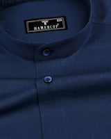 Brewer Blue Two Tone Dobby Cotton Shirt