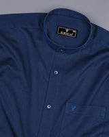 Brewer Blue Two Tone Dobby Cotton Shirt