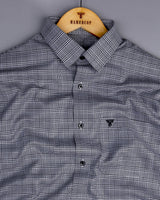 Pinacle Black Houndstooth Check Premium Giza Shirt