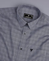 Pinacle Black Houndstooth Check Premium Giza Shirt