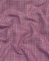 Pinacle Maroon Houndstooth Check Premium Giza Shirt