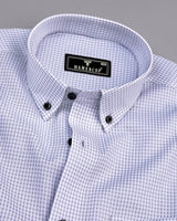 Athos Gray With White Dobby Check Premium Giza Shirt