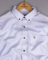 Athos Gray With White Dobby Check Premium Giza Shirt