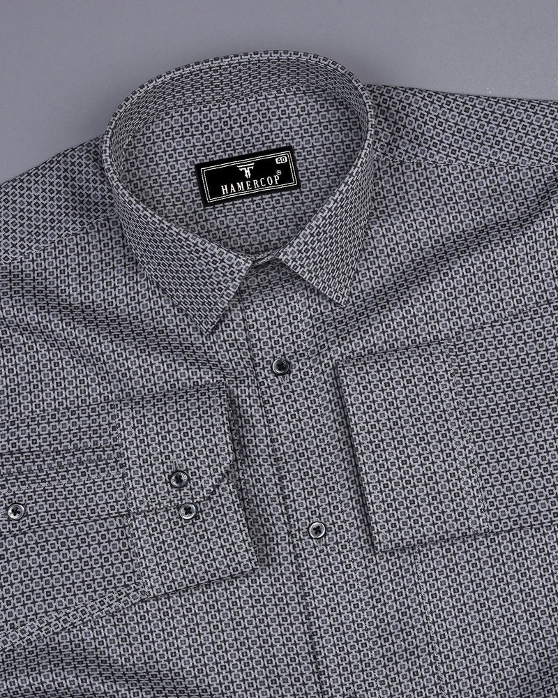 Edwin Gray Dobby Texture Premium Giza Shirt