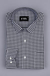 Classic Black with white twill check shirt