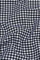 Classic Black with white twill check shirt