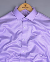 Allium Purple Self Check Jacquard Premium Giza Shirt