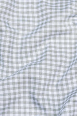 Classic grey with white twill check shirt